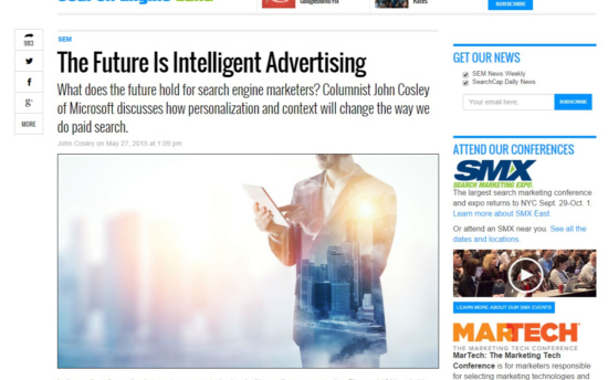 SearchEngineLand: The Future Is Intelligent Advertising